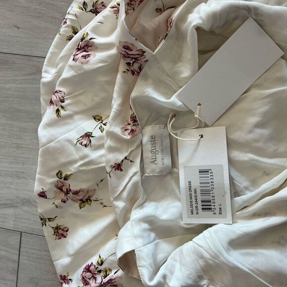 AUGUSTE  MELODIE MIDI DRESS size L - Picture 8 of 12